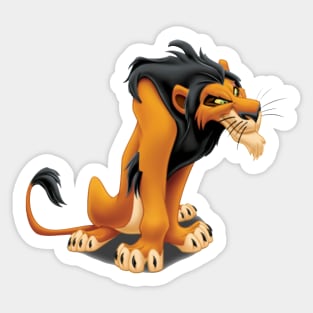 Scar king lion Sticker